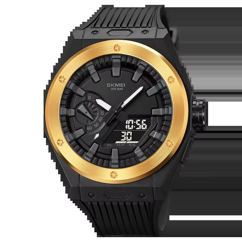 2103 New Sport Watch Men LED Digital Watch 3 Time Chrono Digital Wristwatches 50M Waterproof Alarm Clock Relogio Masculino