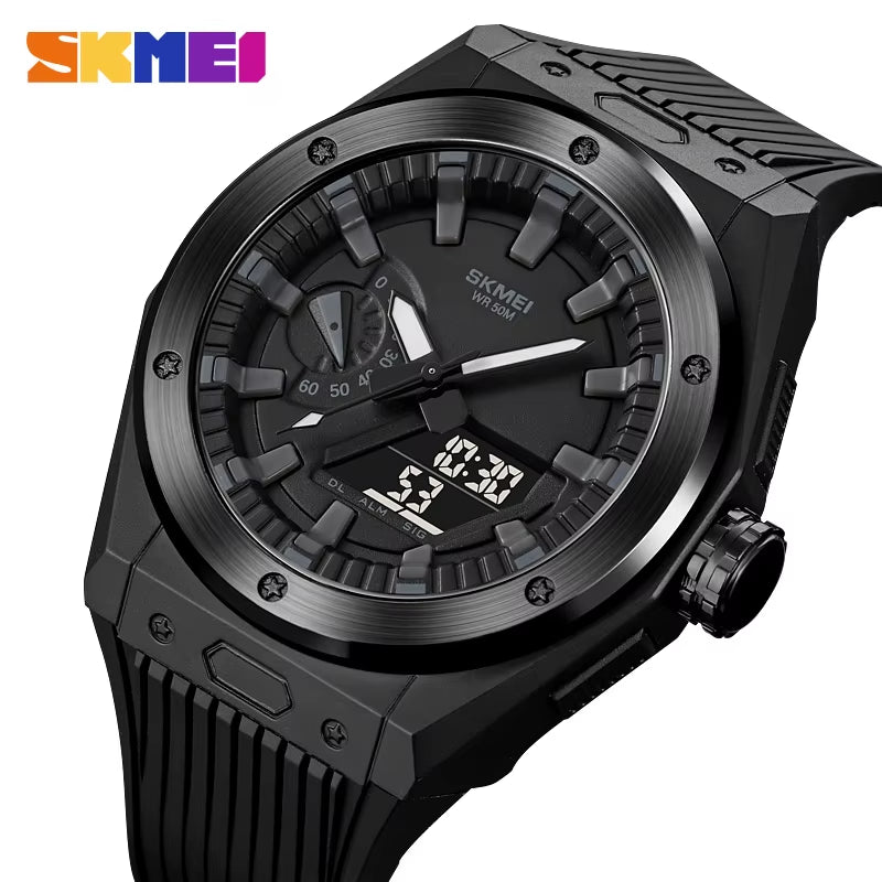 2103 New Sport Watch Men LED Digital Watch 3 Time Chrono Digital Wristwatches 50M Waterproof Alarm Clock Relogio Masculino