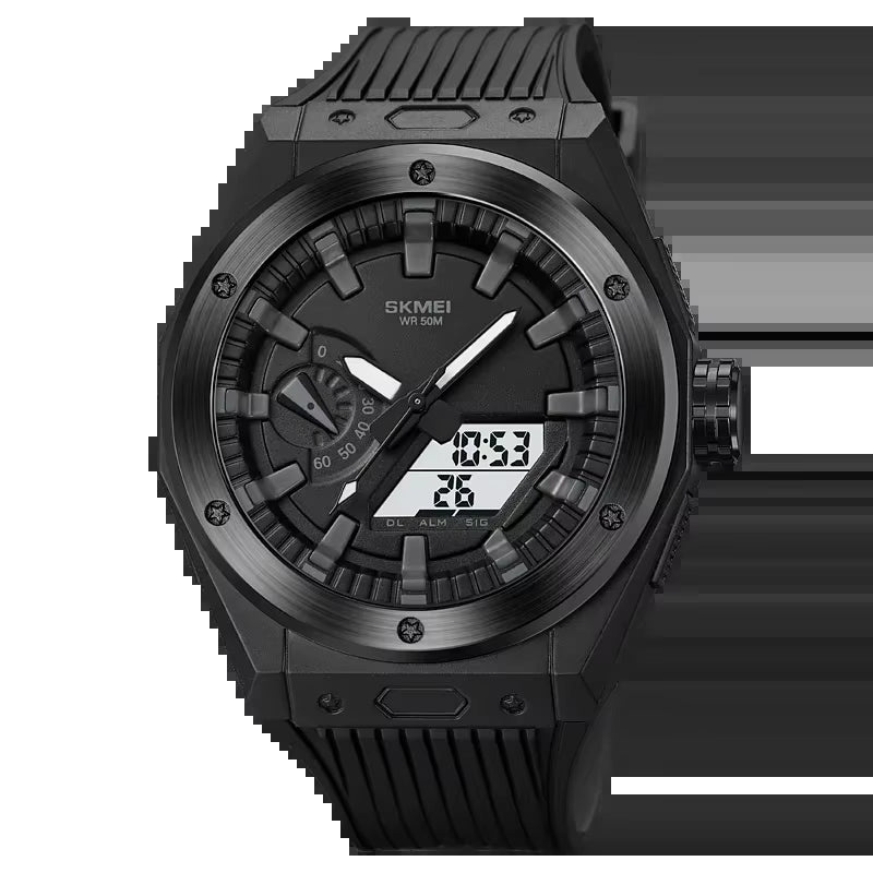 2103 New Sport Watch Men LED Digital Watch 3 Time Chrono Digital Wristwatches 50M Waterproof Alarm Clock Relogio Masculino