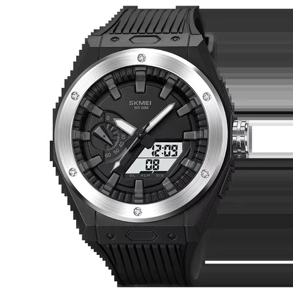 2103 New Sport Watch Men LED Digital Watch 3 Time Chrono Digital Wristwatches 50M Waterproof Alarm Clock Relogio Masculino